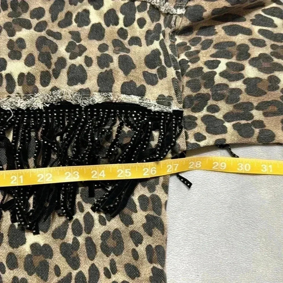 Leopard Print Jean Jacket - Picture 10 of 11